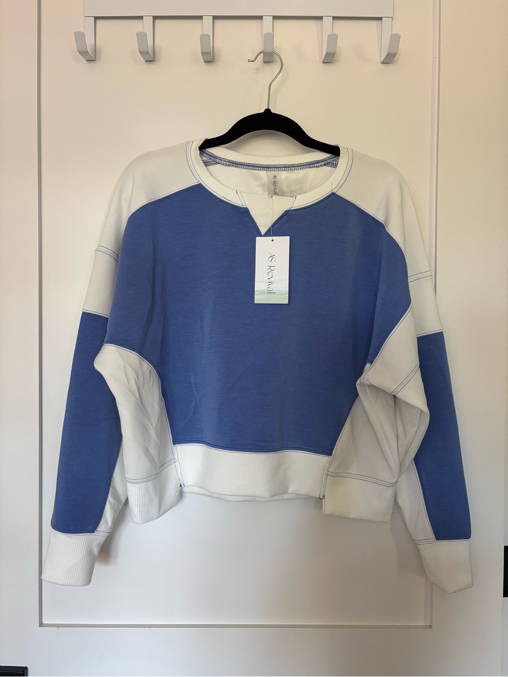 AS Revival Blue/White Crew Sweatshirt